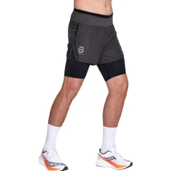 Short Trail|Vêtements De Trail<Bjorn Daehlie Short de trail Shorts Athlete 2 In 1 M Obsidian