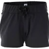 Best Short d’escalade W's Wave Shorts Black Light Green Short Escalade|Vêtements Escalade