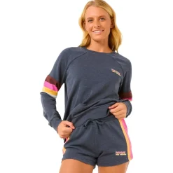 Hot Short Las Dalias Colourblock Short Navy Pantalon - Short