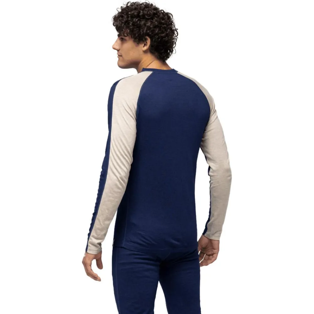 Sous-vêtement technique Retro Wool Crew Navy Homme Sous-Vêtement Homme|Sous-Vêtements Thermiques