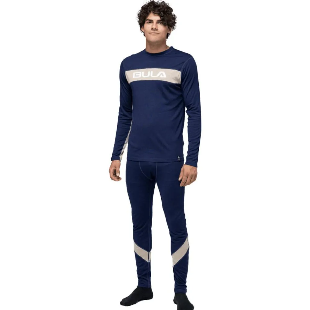 Sous-vêtement technique Retro Wool Crew Navy Homme Sous-Vêtement Homme|Sous-Vêtements Thermiques