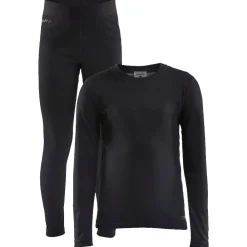 Sale Sous-vêtement technique Core Warm Baselayer Set J Black Enfant Sous-Vêtement Enfant