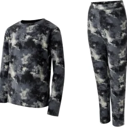 Sale Sous-vêtement technique Kids Thermal Baselayer Set Distressed Print Enfant Sous-Vêtement Enfant