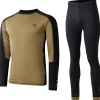 Sous-Vêtement Homme<DARE2B Sous-vêtement technique Exchange IIII Baselayer Set Black Martini Olive