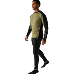 Sous-Vêtement Homme<DARE2B Sous-vêtement technique Exchange IIII Baselayer Set Black Martini Olive