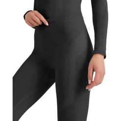 Clearance Sous-vêtement technique Wool Tech Long Tight Regular Fit W Black Femme Collant Technique|Sous-Vêtement Femme