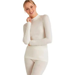 Sous-Vêtement Femme|Sous-Vêtements Thermiques<Falke Sous-vêtement technique Wool Tech LS Shirt Trend Regular Fit W Off White