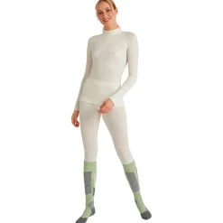 Sous-Vêtement Femme|Sous-Vêtements Thermiques<Falke Sous-vêtement technique Wool Tech LS Shirt Trend Regular Fit W Off White