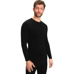 Clearance Sous-vêtement technique Maximum Warm LS Shirt Tight Fit Black Homme Sous-Vêtement Homme|Sous-Vêtements Thermiques