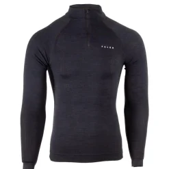 Sous-Vêtement Homme|Sous-Vêtements Thermiques<Falke Sous-vêtement technique Wool Tech Zip Shirt Regular Fit Black