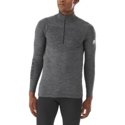Sous-Vêtement Homme<Millet Sous-vêtement technique Drynamic Warm 1/2 Zip M Anthracite Grey