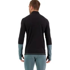 Hot Sous-vêtement technique M's Olympus Half Zip Burnt Sage Black Homme Sous-Vêtement Homme