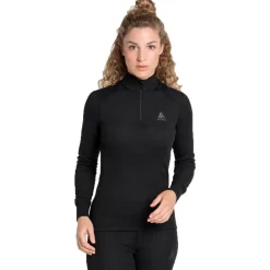 Sous-Vêtement Femme<Odlo Sous-vêtement technique Active Warm Eco Top Ls Halfzip Wmn Black Black