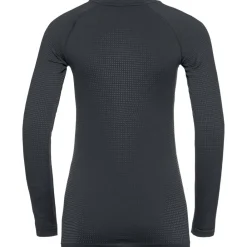 Sous-Vêtements Thermiques|Sous-Vêtements Thermiques<Odlo Sous-vêtement technique Performance Warm Eco Top Crew Neck Ls Wmn Black Graphite Grey Black