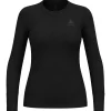 Discount Sous-vêtement technique Top Crew Neck L/S Merino 200 W Black Femme Sous-Vêtement Femme
