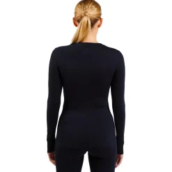 Discount Sous-vêtement technique Top Crew Neck L/S Merino 200 W Black Femme Sous-Vêtement Femme