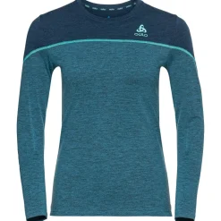 Sous-Vêtement Femme<Odlo Sous-vêtement technique Revelstoke Pw 150 Top W Provincial Blue Dark Sapphir