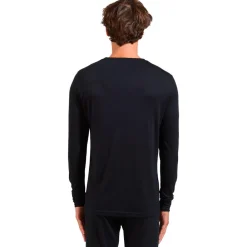 Hot Sous-vêtement technique Top Crew Neck L/S Merino 200 Black Homme Sous-Vêtement Homme