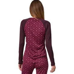 Sous-Vêtement Femme|Sous-Vêtements Thermiques<Patagonia Sous-vêtement technique W's Cap Midweight Crew Fire Floral Night Plum