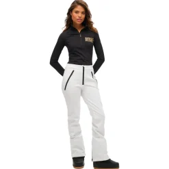 Outlet Sous-vêtement technique Logo Baselayer Halfzip Top Black Femme Sous-Vêtement Femme