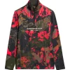 Best Sous-vêtement technique Base Layer Half Zip Top Volcanic Mountain Orange Homme Sous-Vêtement Homme