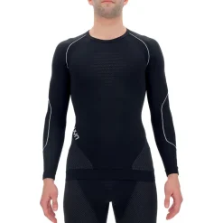 Sous-Vêtement Homme<Uyn Sous-vêtement technique Man Evolutyon Uw Shirt Lg Sleeve Blackboard Anthracite White