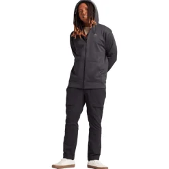 Online Sweat Oak Full Zip True Black Heather Sweat - Pull - Poncho