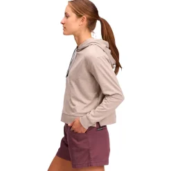 New Sweat d'escalade W Circuit Midlayer Hoody Moonstone Sweat Escalade|Vêtements Escalade