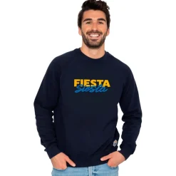 Sale Sweat Clyde Fiesta Siesta Tricotin Navy Sweat - Pull - Poncho