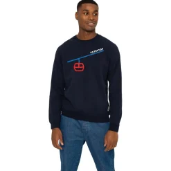 Online Sweat Clyde To The Top Tricotin Navy Sweat - Pull - Poncho