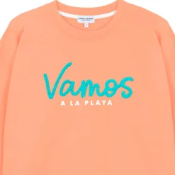 Sweat - Pull - Poncho<French Disorder Sweat Rosie Vamos A La Playa Tricotin Papaye