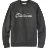 Hot Sweat Script Crew Faded Black Sweat - Pull - Poncho
