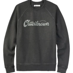 Hot Sweat Script Crew Faded Black Sweat - Pull - Poncho
