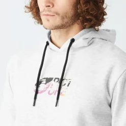 Clearance Sweat Basement Camo Print Grey Melange Sweat - Pull - Poncho