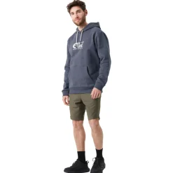 Hot Sweat Basement Hoodie Dark Blue Melange Sweat - Pull - Poncho