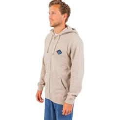 Sweat - Pull - Poncho<Rip Curl Sweat Aloha Hotel Zip Thru Hood Taupe