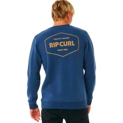 Sweat - Pull - Poncho<Rip Curl Sweat Stapler Crew Washed Navy