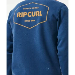 Sweat - Pull - Poncho<Rip Curl Sweat Stapler Crew Washed Navy
