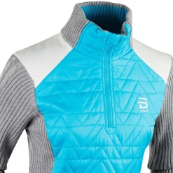 Sale Sweat Sportswear Nordique Half Zip Comfy Wmn Light Grey Melange Sportswear|Sportswear