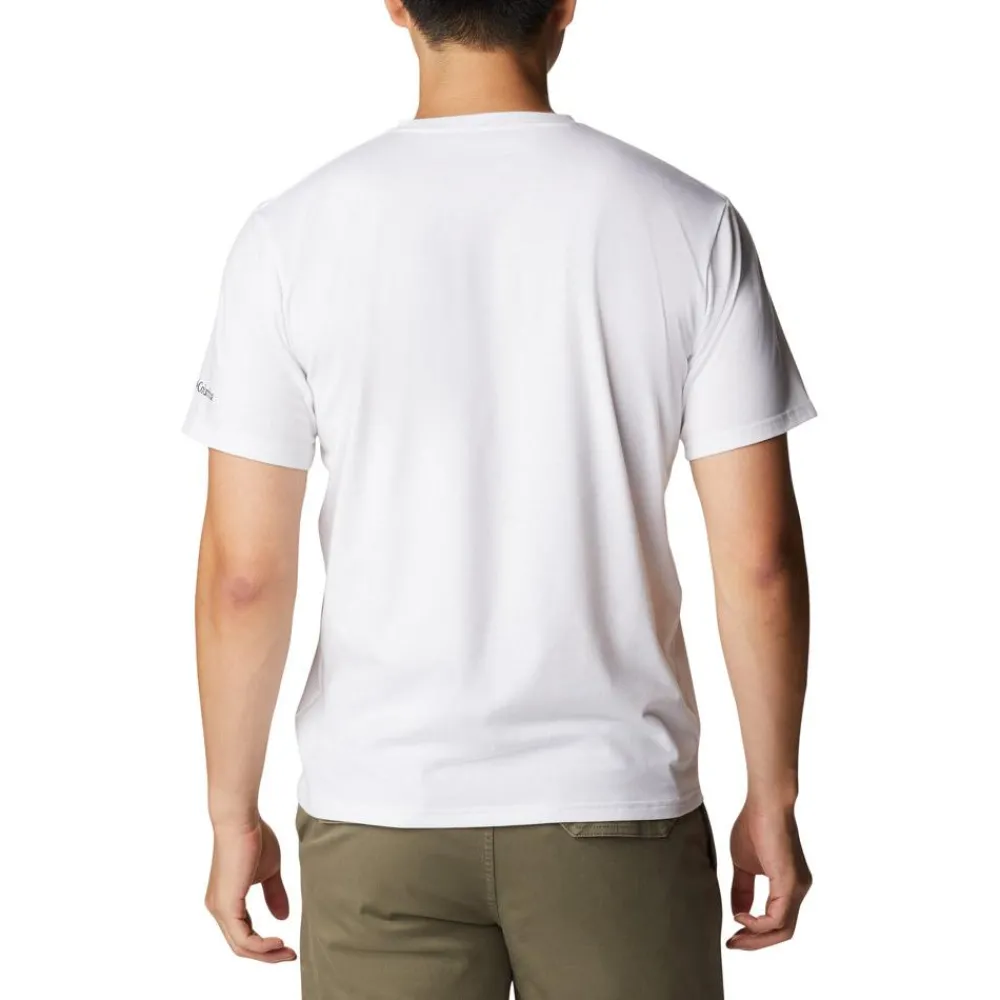 Hot Tee-shirt de rando M's Sun Trek SS Graphic Tee White / Multi C Graphic T-Shirt Randonnée