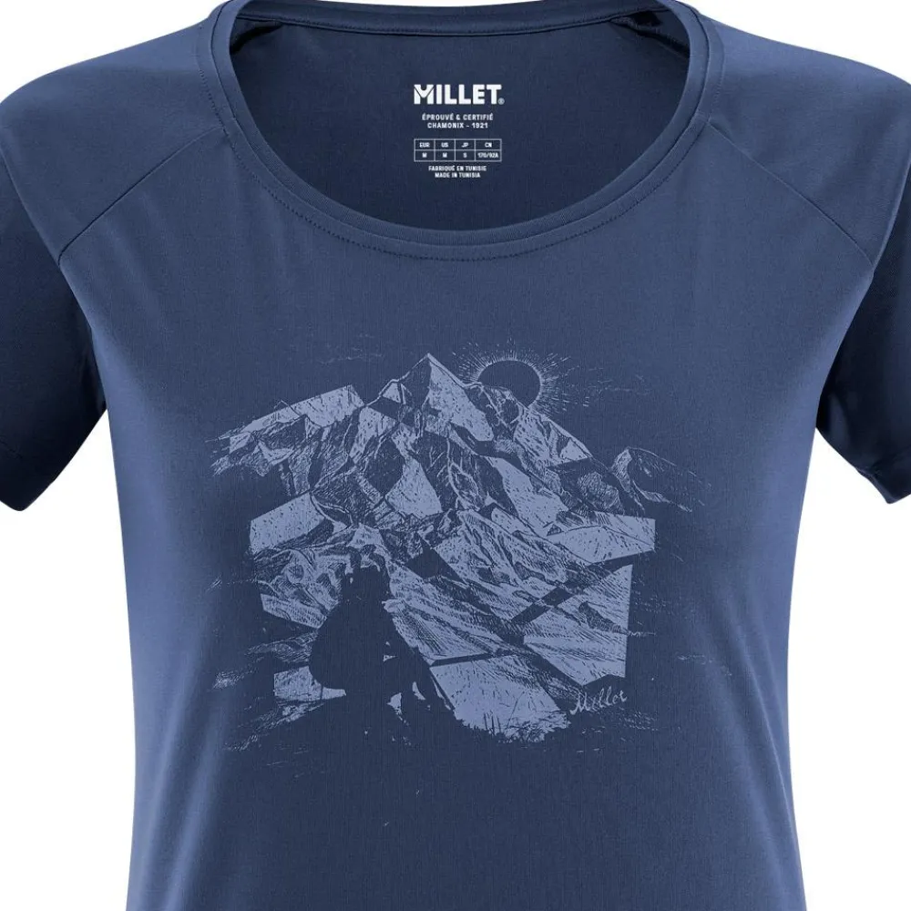 Tee-shirt de rando Tana Ts Ss W Saphir T-Shirt Escalade|T-Shirt Randonnée