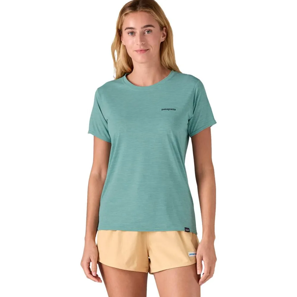 T-Shirt Escalade|T-Shirt Randonnée<Patagonia Tee-shirt de rando Capilene Cool Daily Graphic Shirt Waters Boardshort Logo Thermal Blue X Dye