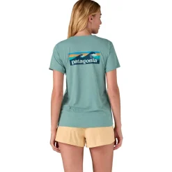 T-Shirt Escalade|T-Shirt Randonnée<Patagonia Tee-shirt de rando Capilene Cool Daily Graphic Shirt Waters Boardshort Logo Thermal Blue X Dye
