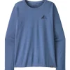 Discount Tee-shirt de rando W's LS Capilene Cool Daily Graphic Driftways Current Blue X Dye T-Shirt Randonnée