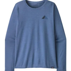 Discount Tee-shirt de rando W's LS Capilene Cool Daily Graphic Driftways Current Blue X Dye T-Shirt Randonnée