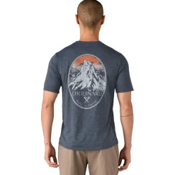 Best Tee-shirt de rando M's Cap Cool Daily Graphic Chouinard Crest Smolder Blue X Dye T-Shirt Randonnée