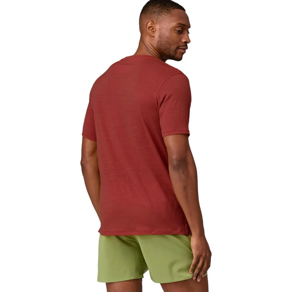 Tee-shirt de rando M's Cap Cool Merino Graphic Shirt Driftways Dried Vanilla Tee Shirt|T-Shirt Randonnée