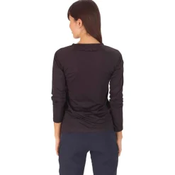 Best Tee-shirt de rando W SKPR Ls Tee Black T-Shirt Randonnée