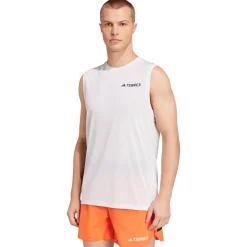 Online Tee-shirt de trail Xpr Tank Sans Manche White T-Shirt Trail|Vêtements De Trail
