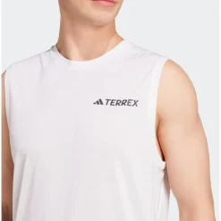 Online Tee-shirt de trail Xpr Tank Sans Manche White T-Shirt Trail|Vêtements De Trail